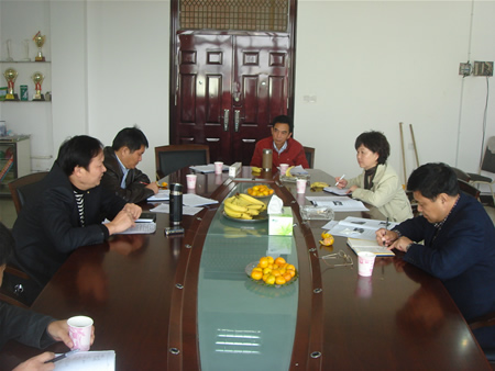 黄福林调研员到九江金安高级中学调研指导创先争优工作