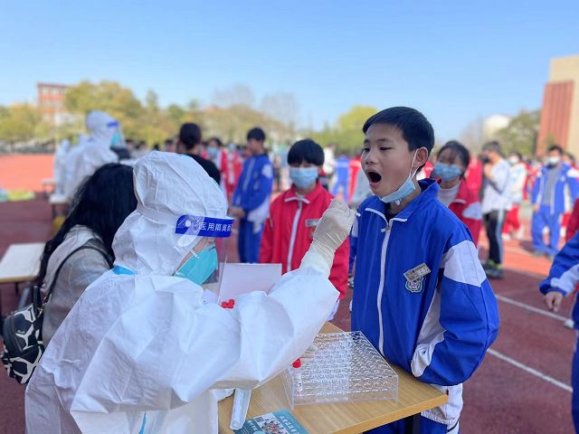 九江金安高级中学组织开展春季学期全员核酸检测